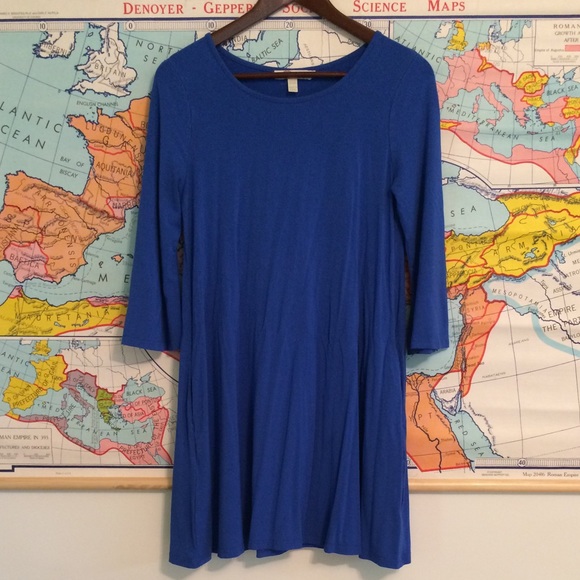 Bell Sleeve T Shirt Dress w/ Pockets - Picture 2 of 7